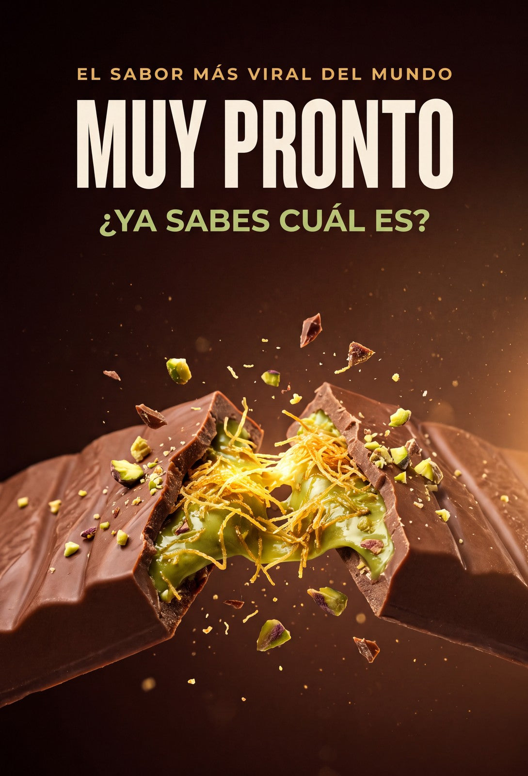 Teaser nuevo sabor Chocolate Dubai - muy pronto (mobile)